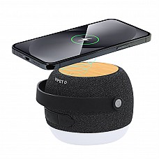 Altoparlante wireless con luci e caricatore smartphone