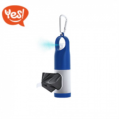 Dispenser sacchetti per cani con spray disinfettante