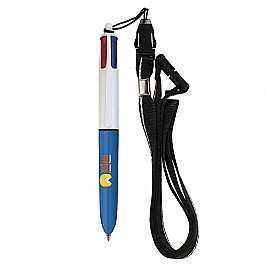 Penna a sfera Bic 4 Colours Mini Lanyard