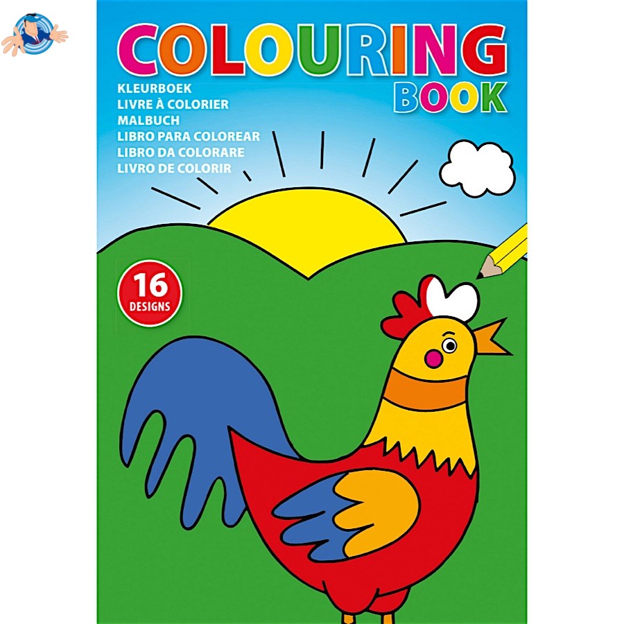 Libro da colorare formato A4, Logo Personalizzato