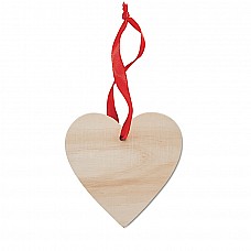 Cuore decorativo in legno