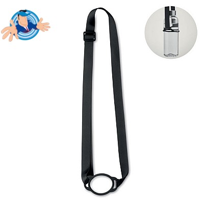 Lanyard regolabile porta bicchieri e porta borracce