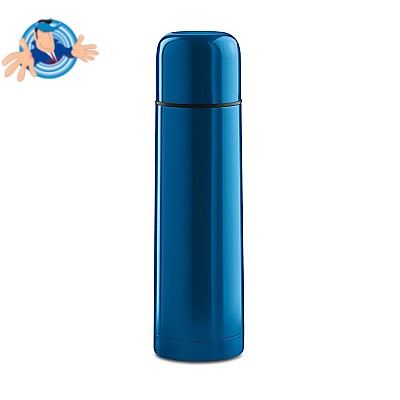 Thermos a doppio strato, thermos in acciaio inossidabile, bottiglia per bevande  calde e fredde (blu)