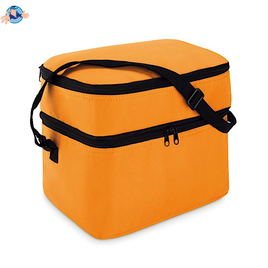 Borsa frigo con due comparti, Logo Personalizzato