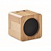 Cassa speaker cubo in bambù