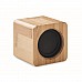 Cassa speaker cubo in bambù