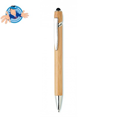 Penna in bamboo con punta touchscreen