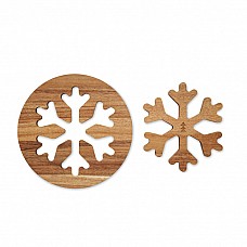 Set sottopentola in legno