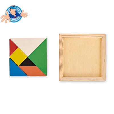 Gioco del puzzle tangram personalizzabile, Logo Personalizzato