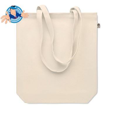 Borsa shopping in tela biologica, Logo Personalizzato