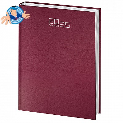 Agenda Giornaliera 17x24 con Elastico in Poliuretano Personalizzata Ideale  come Gadget Ufficio